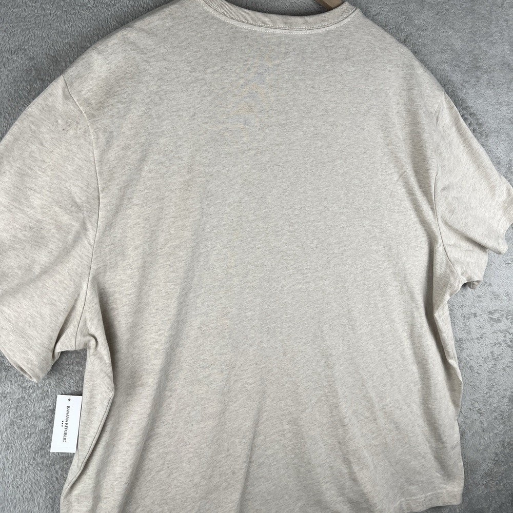 Banana Republic Men's Shirt NWT Size 2XL Oatmeal Heather Signature - Picture 8 of 10